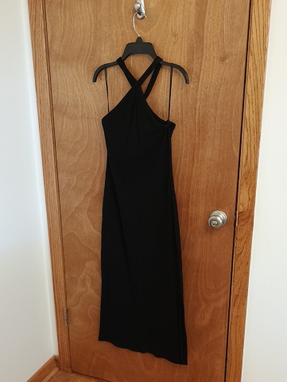 Old Navy Black Cross-Back Maxi Dress